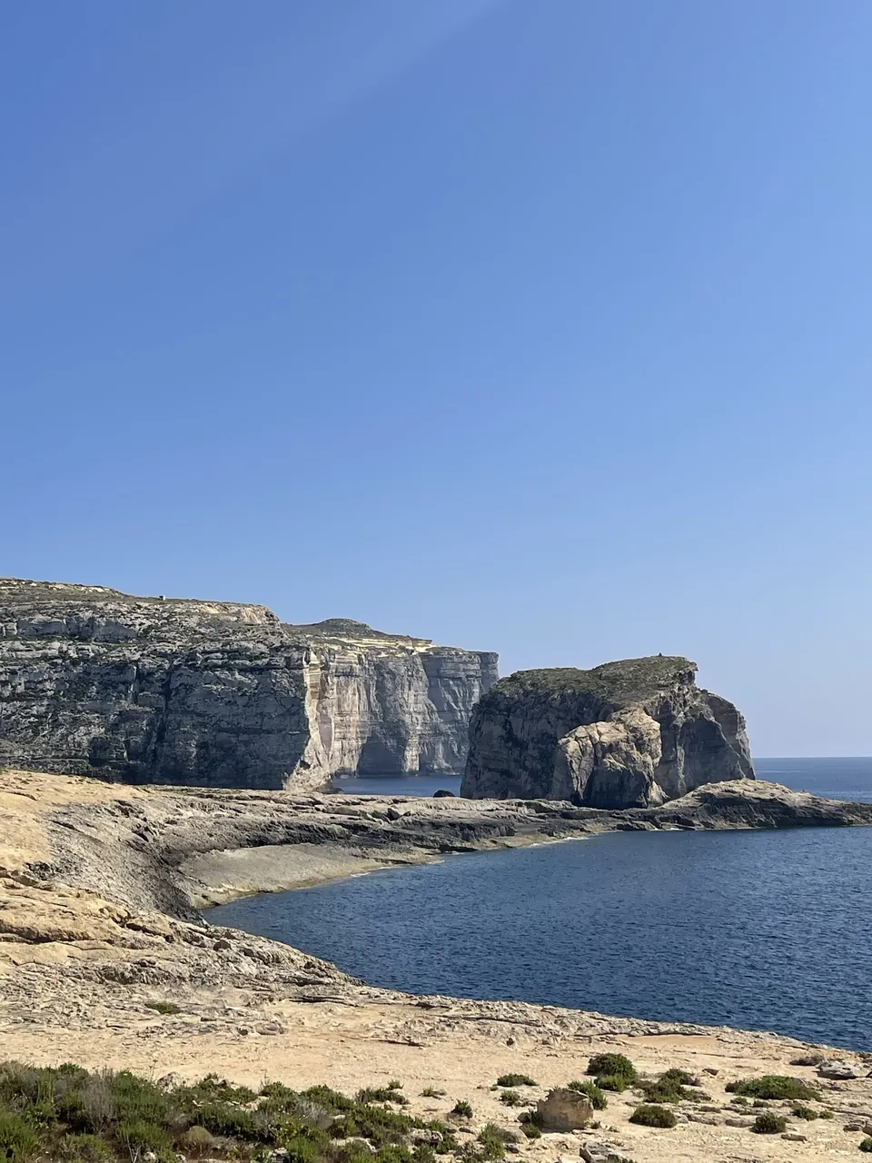 Der Fungus Rock vor der Küste bei Dwejra